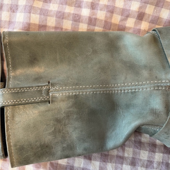 Vintage Frye 12r Harness Boot TEAL brass hardwear - Picture 6 of 7